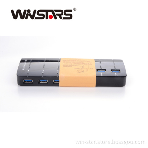 Super speed(5Gbps) usb 3.0 7 port hub with power adapter